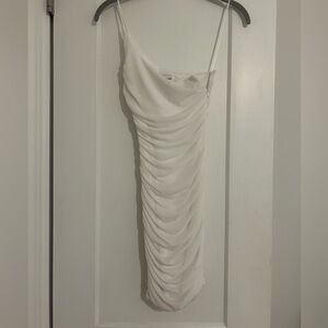 Princess Polly White Ruched Dress